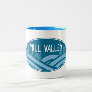 Mill Valley Californië in de buitenlucht Tweekleurige Koffiemok