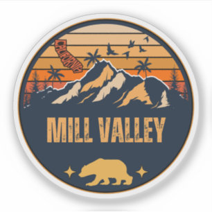 Mill Valley, Californië Sticker