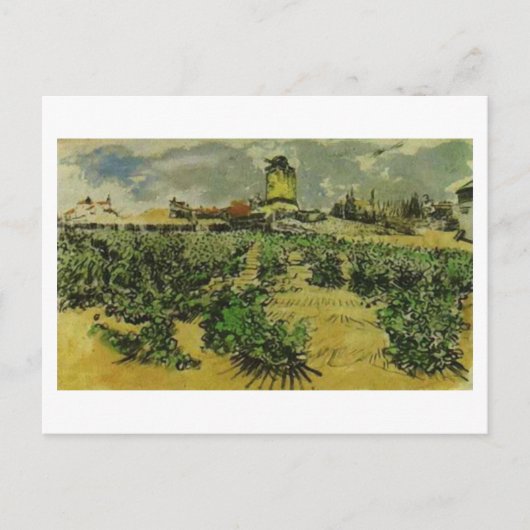 Mill van Alphonse Daudet, Vincent van Gogh Briefkaart (Voorkant)