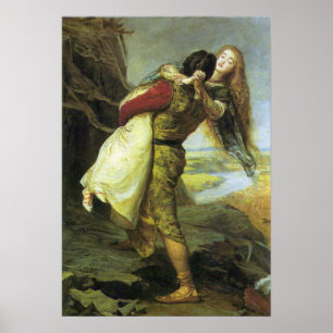 Millais - De Kroon Van Liefde, 1875 Poster