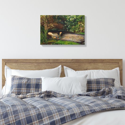 Millais Ophelia CC0496 Canvas Afdruk (Insitu (Slaapkamer))