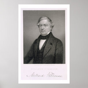 Millard Fillmore, gegraveerd door Thomas B. Welch Poster