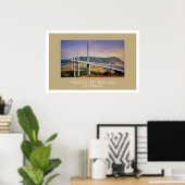 Millau Viaduct, Frankrijk Poster (Thuiskantoor)