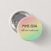 Millbrook High School GSA Button (Voorkant /achterkant)
