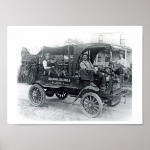 Millburn Electric Company Truck Poster