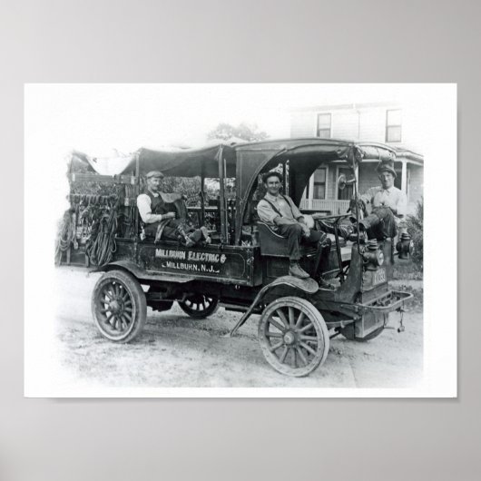  Millburn Electric Company Truck Poster (Voorkant)