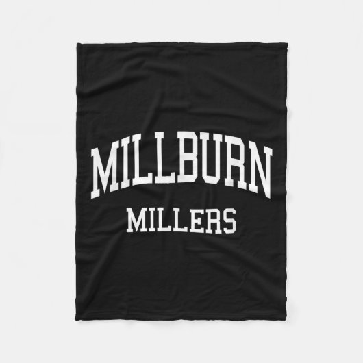 Millburn High School Hs Millburn Nj Retro Srts  Fleece Deken (Voorkant)