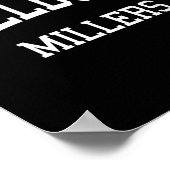 Millburn High School Hs Millburn Nj Retro Srts Poster (Hoek)