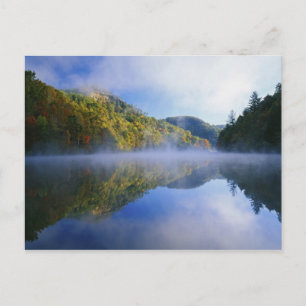 Millcreek Lake en herfstkleuren bij zonsopgang, Briefkaart