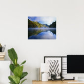 Millcreek Lake- en najaarskleuren bij zonsopgang, Poster (Thuiskantoor)