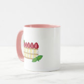 Mille Feuille Frans Voedsel Bladerdeeg Frambozen Mok (Voorkant links)