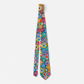 Mille Fiori Patterned Stropdas (Achterkant)