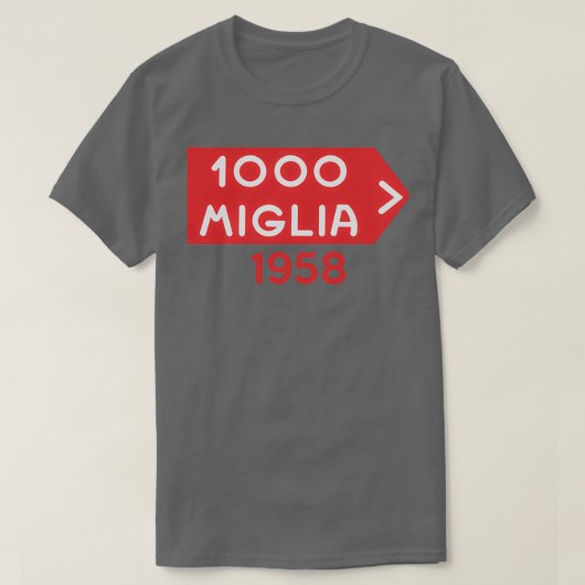 Mille Miglia 1000 1958 T-shirt (Design voorkant)