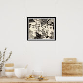 "Mille vies" Art Déco Imprimer 16 x 20 (Cuisine)