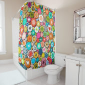 millefiori douchegordijn (In situ)