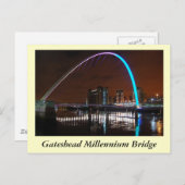 Millenium Bridge, Gateshead Briefkaart (Voorkant / Achterkant)
