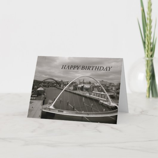 Millenium Bridge HAPPY BIRTHDAY Kaart (Voorkant)