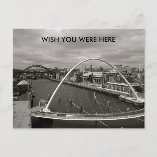 Millenium Bridge WIST DAT JE HIER Briefkaart WAS (Voorkant)