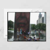Millenium Park Fountain Briefkaart (Voorkant / Achterkant)