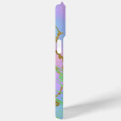 Millennial Marble | Speelse regenboog pastel ombre Case-Mate iPhone Case (Achterkant / Rechts)