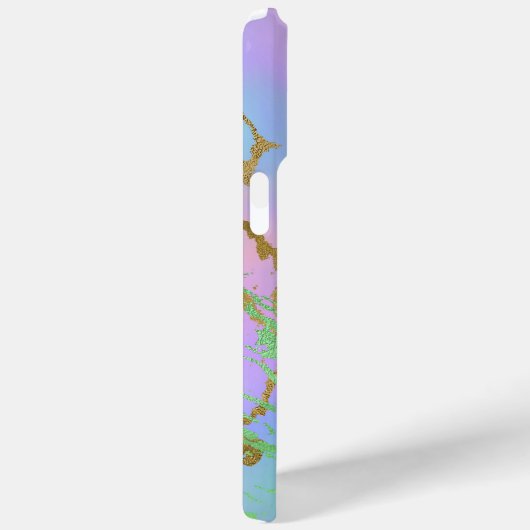 Millennial Marble | Speelse regenboog pastel ombre Case-Mate iPhone Case (Achterkant / Rechts)