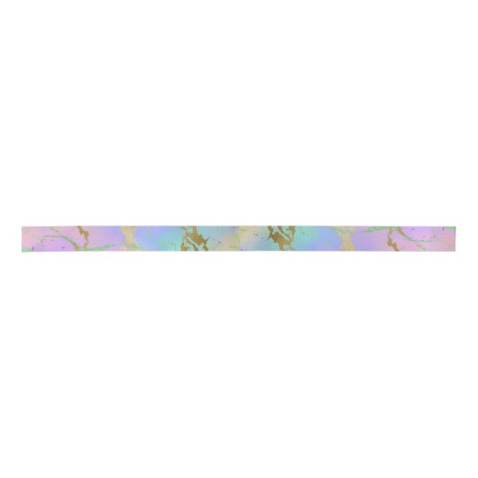 Millennial Marble | Speelse regenboog pastel ombre Lint (Voorkant)