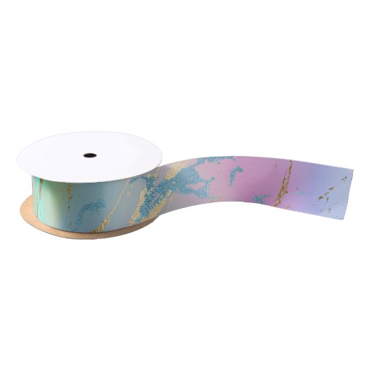 Millennial Marble | Speelse Regenboog Pastel Ombre Lint (Spoel)