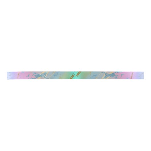 Millennial Marble | Speelse Regenboog Pastel Ombre Lint (Voorkant)