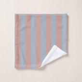 Millennial roze en ijsblauwe kleur blokstrepen bad handdoek (Wasdoekje)