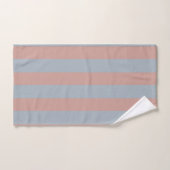 Millennial roze en ijsblauwe kleur blokstrepen bad handdoek (Handdoek)