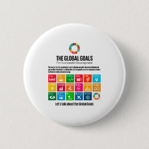 Millenniumdoelstellingen Agenda 2030 Ronde Button 5,7 Cm