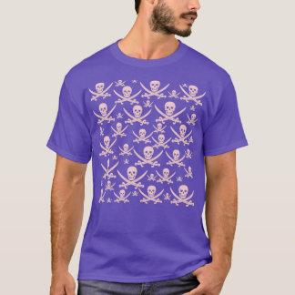 Millenniumroze piratenpatroon t-shirt