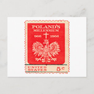 Millenniumstempel Polen Briefkaart