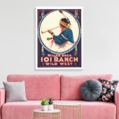 Miller Bros. 101 Ranch, Wild West Circus Poster Canvas Afdruk (Insitu (Woonkamer))