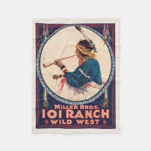 Miller Bros. 101 Ranch, Wild West Circus Poster Fleece Deken