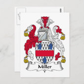 Miller Family Crest Briefkaart (Voorkant / Achterkant)
