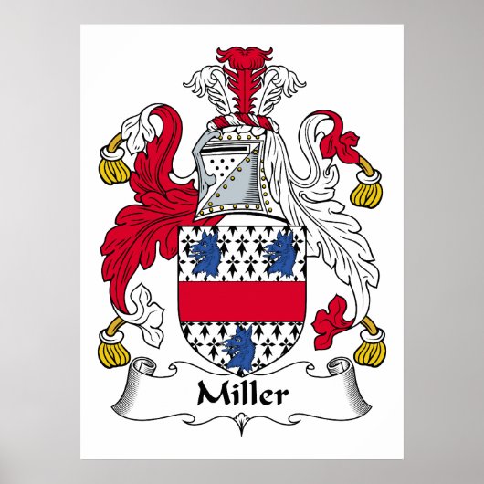 Miller Family Crest Poster (Voorkant)