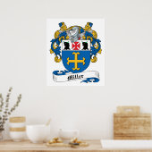 Miller Family Crest Poster (Keuken)