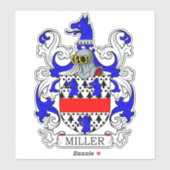 Miller Family Crest Sticker (Vel)