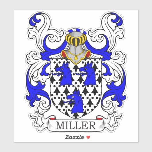 Miller Family Crest Sticker (Vel)