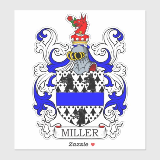 Miller Family Crest Sticker (Vel)