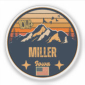 Miller, Iowa Sticker (Voorkant)