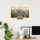 Millerton with Irondale, NY Panoramic Map - 1887 Poster (Thuiskantoor)