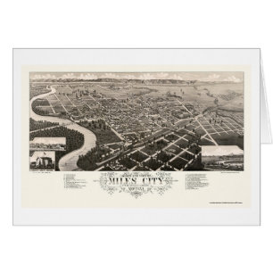 Milles de ville, carte panoramique de la TA - 1883