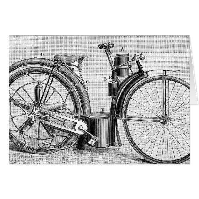 Millet Motorcycle, 1895 (Voorkant Horizontaal)
