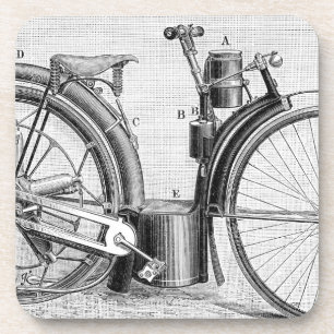 Millet Motorcycle, 1895 Bier Onderzetter