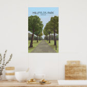 Millfields Park Hackney Londen Reisposter Poster (Keuken)
