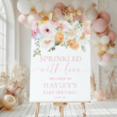 Millie Floral Baby Sprinkl Affiche de bienvenue