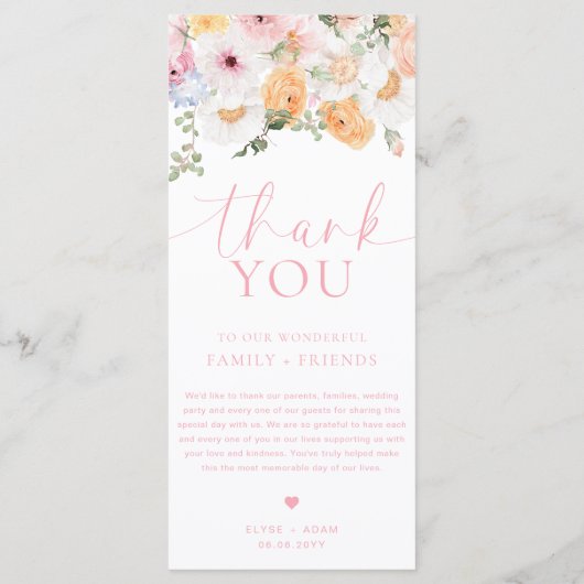 Millie Floral Long Menu & Merci (Dos)