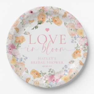 Millie Floral Love In Bloom Bruiloftsfeest Papieren Bordje